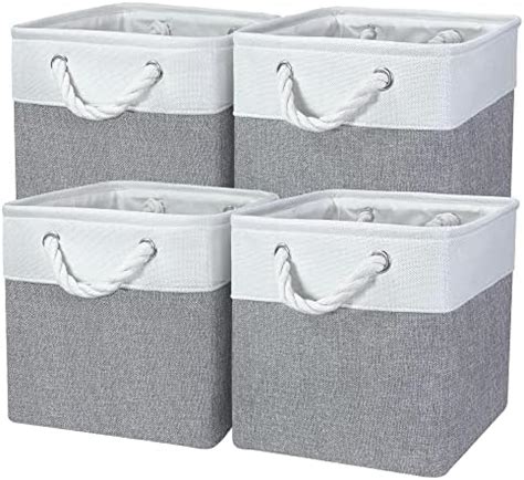 metallic silver fabric 11x11 storage cube|11x11x11 fabric storage bins.